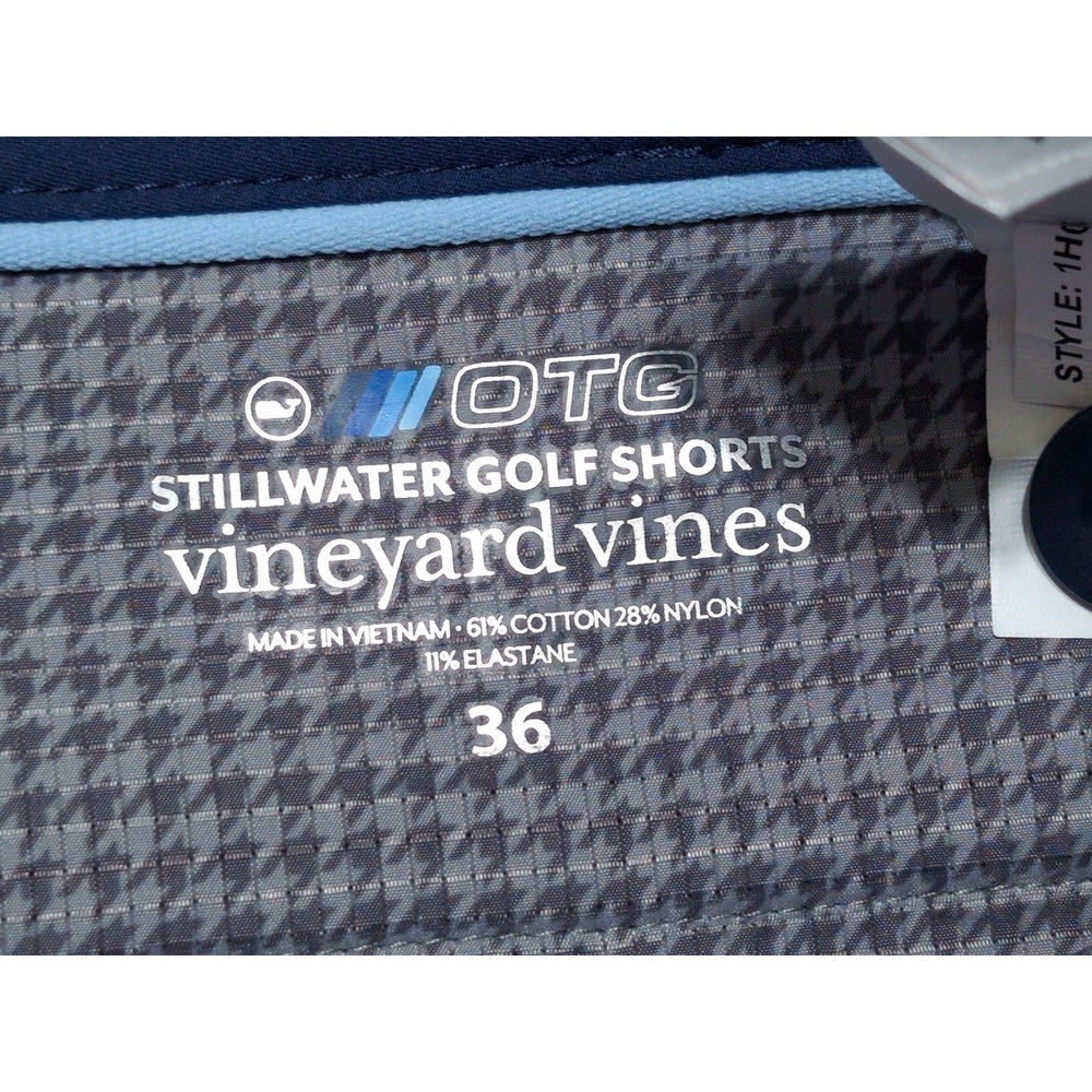 VINEYARD VINES OTG On the Go Stillwater Golf Shorts Navy Blue ~ 36 - Picture 3 of 7